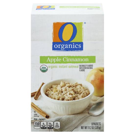 O Organics Organic Apple Cinnamon Instant Oatmeal (11.2 oz)