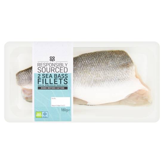 Co-op Sea Bass Fillets (180g)