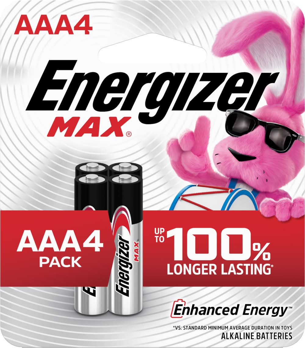 Energizer Max Aaa Alkaline Batteries (4 ct)