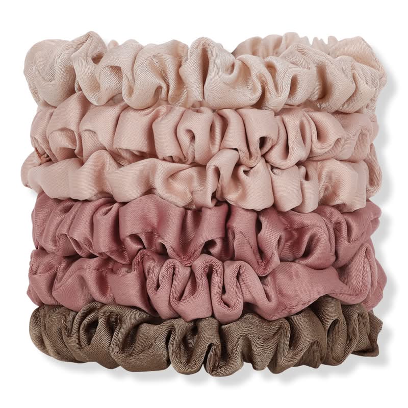 Kitsch Satin Ultra Petite Hair Scrunchies Terracotta