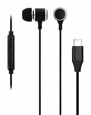 True Tech Black, In-Ear Type-C Earphones