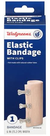 Walgreens Elastic Bandage With Clips 6 Inch
