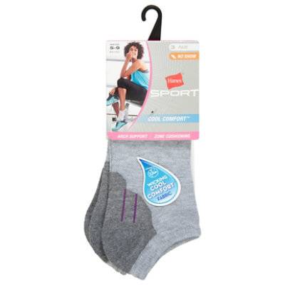 Hanes Wmn N/S Gry Color Lnes - Ea