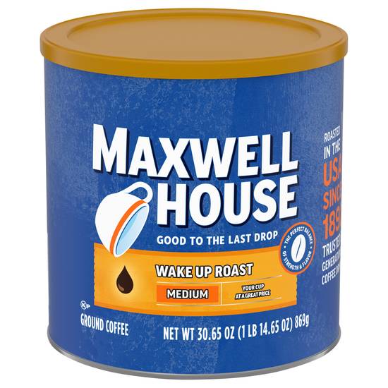 Maxwell House Wake Up Roast Medium Ground Coffee (30.65 oz)