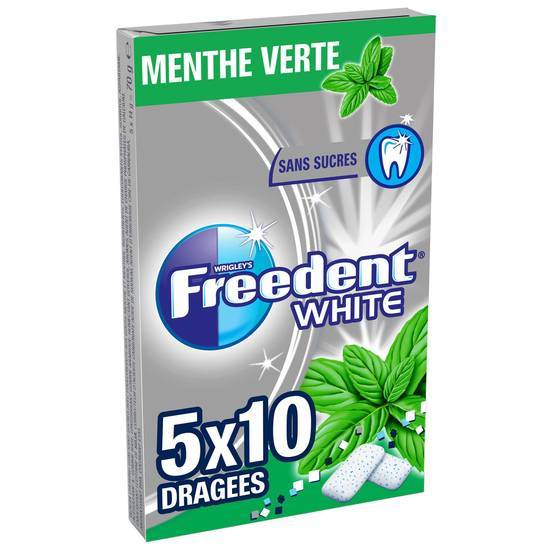 Freedent - White chewing gum sans sucres (menthe verte)