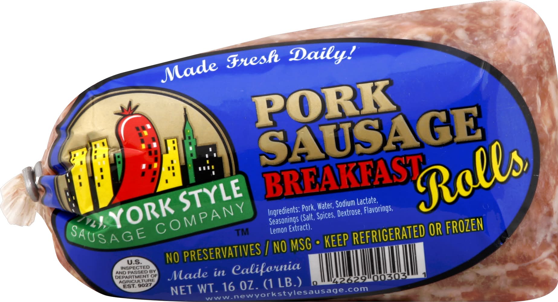 New York Style Sausage Company Pork Sausage Breakfast Rolls (16 oz)