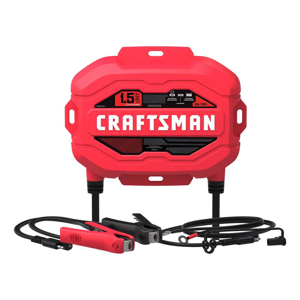 CRAFTSMAN 1.5-Amp 6/12-volt Car Battery Charger | CMXCESM259