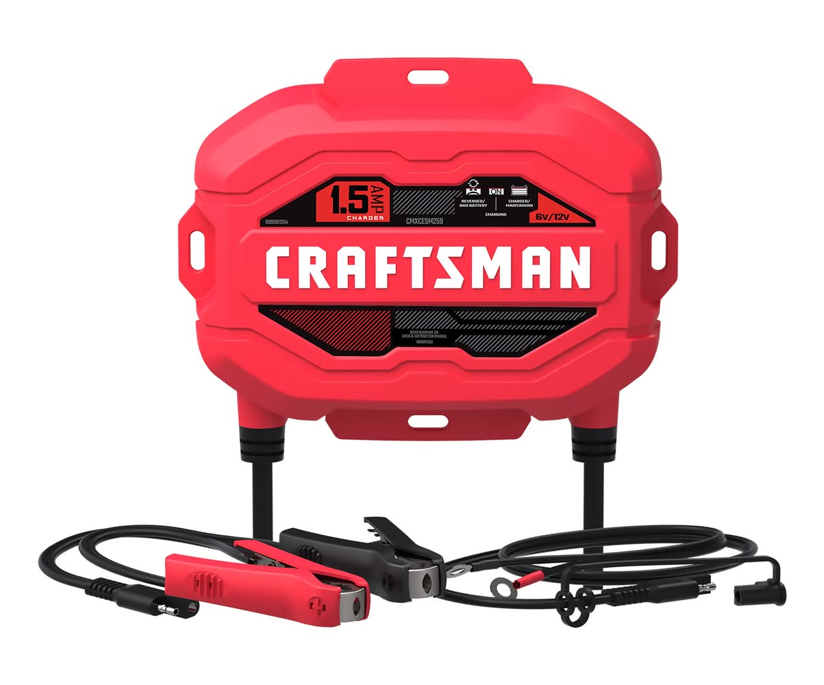 CRAFTSMAN 1.5 -Amp 6/12-volt Car Battery Charger
