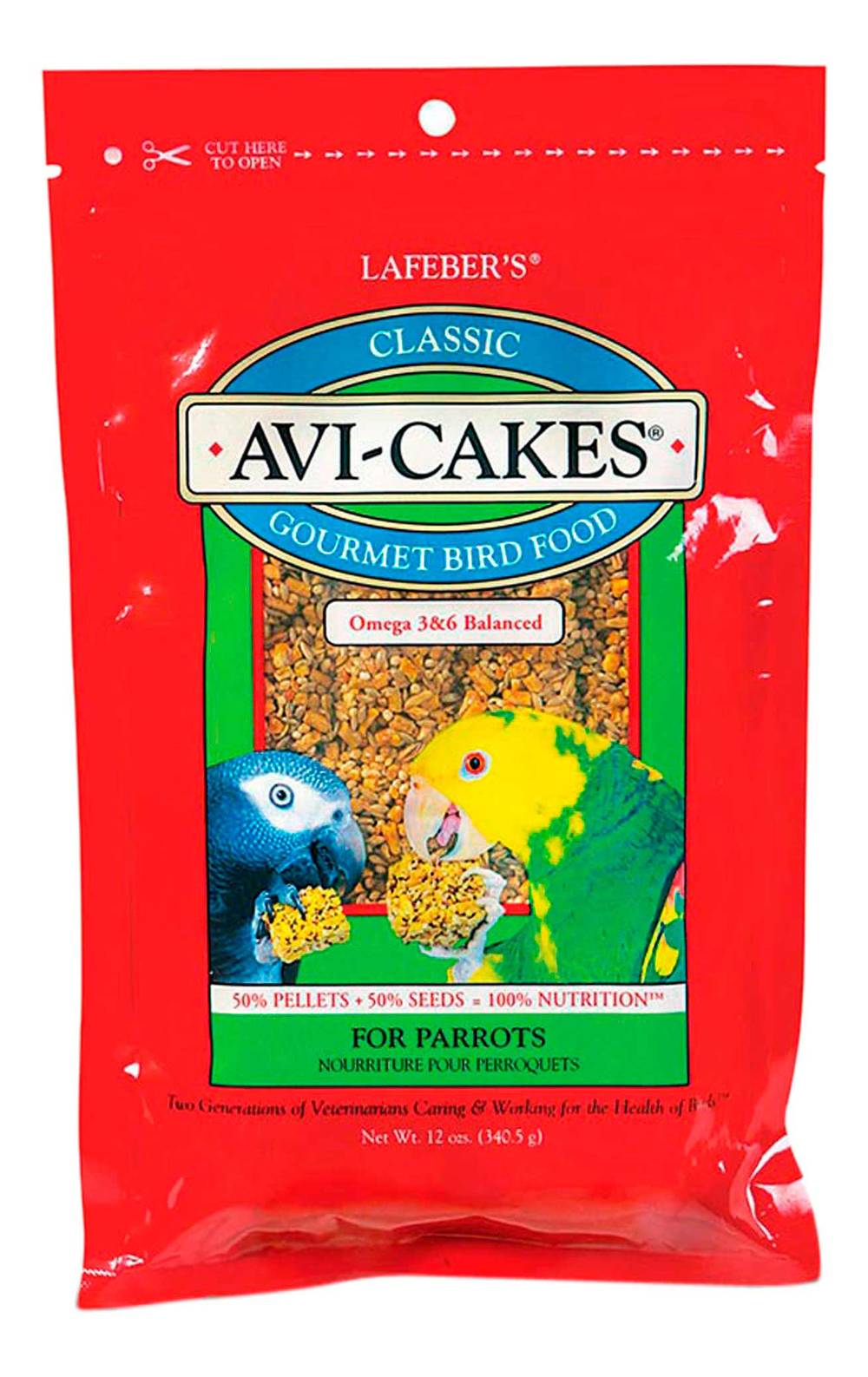 Lafeber Avi-Cakes Gourmet Parrot Bird Food (12 oz)