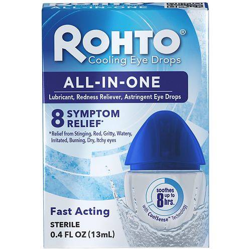 Rohto All-In-One Redness Relief Eye Drops - 0.4 fl oz