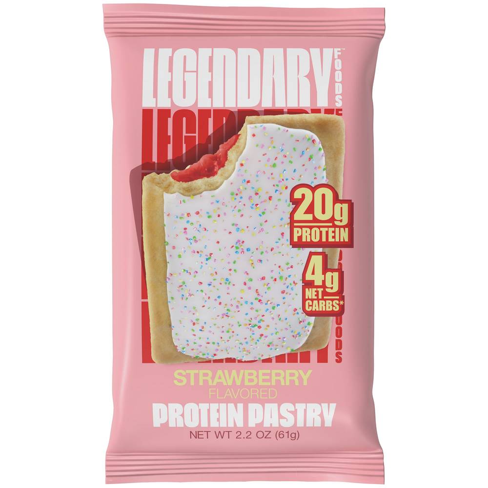 Legendary Foods Protein Pastries, Strawberry (10 x 2.2 oz)