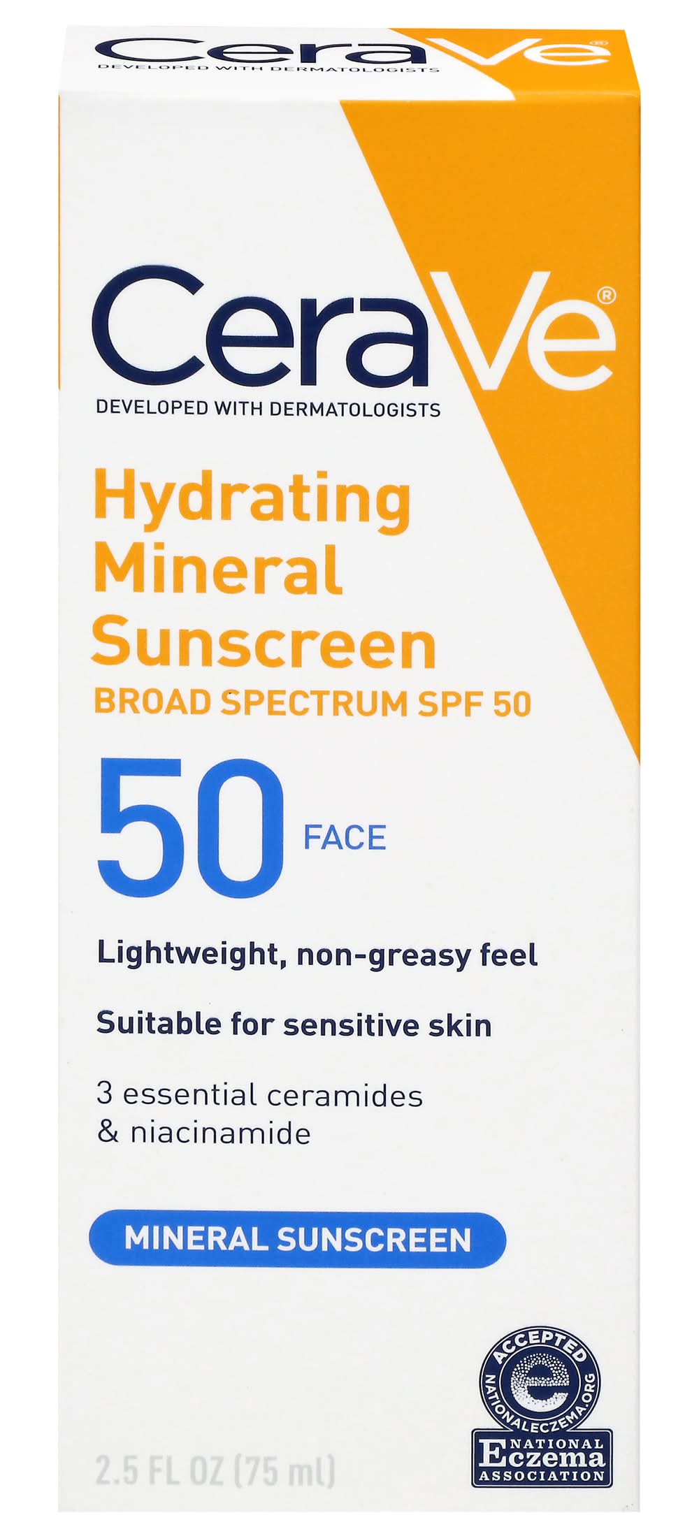 CeraVe Hydrating Sunscreen Broad Spectrum Spf 50 (2.5 fl oz)