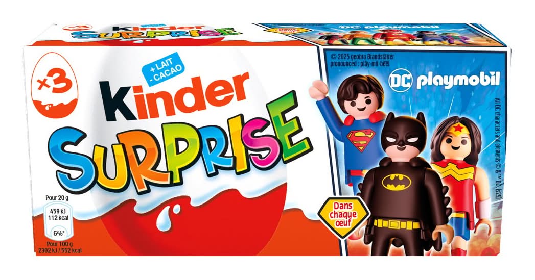 Kinder Surprise - Œufs chocolat au lait pat'patrouille (3 x 20g)