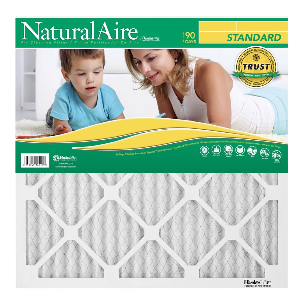 Naturalaire 20 In. W X 20 In. H X 1 In. Synthetic 8 Merv Pleated Air Filter 1 Pk