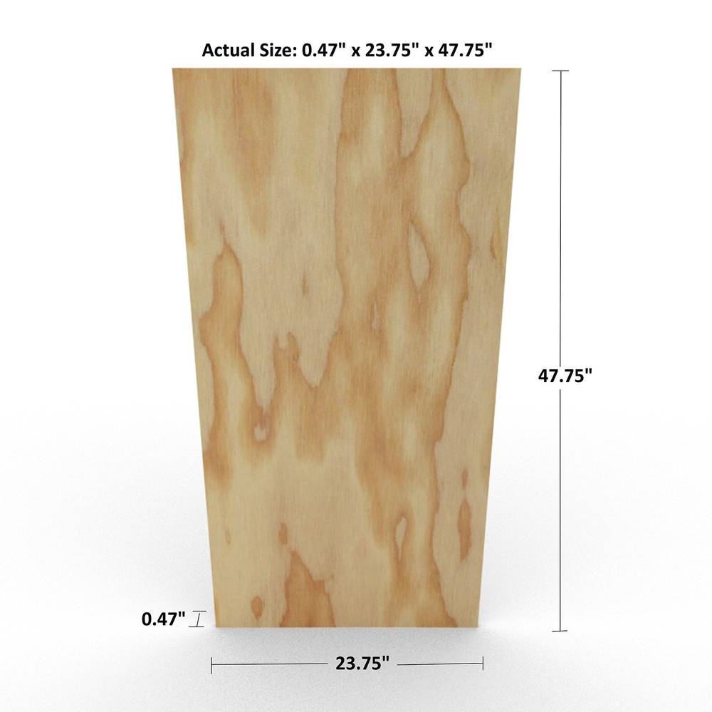 1/2-in x 2-ft x 4-ft Fir Sanded Plywood | 173250