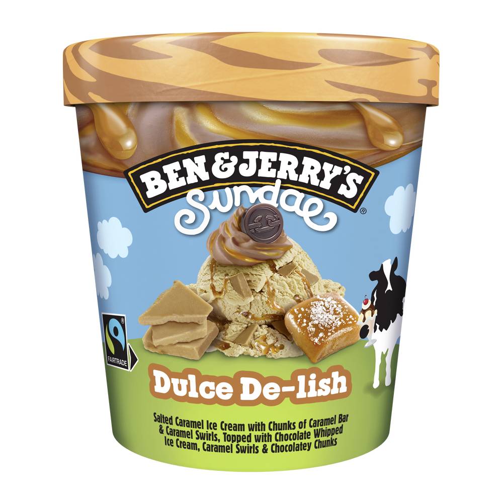 Ben et jerry's - Glace sundae dulce de-lish (427ml)