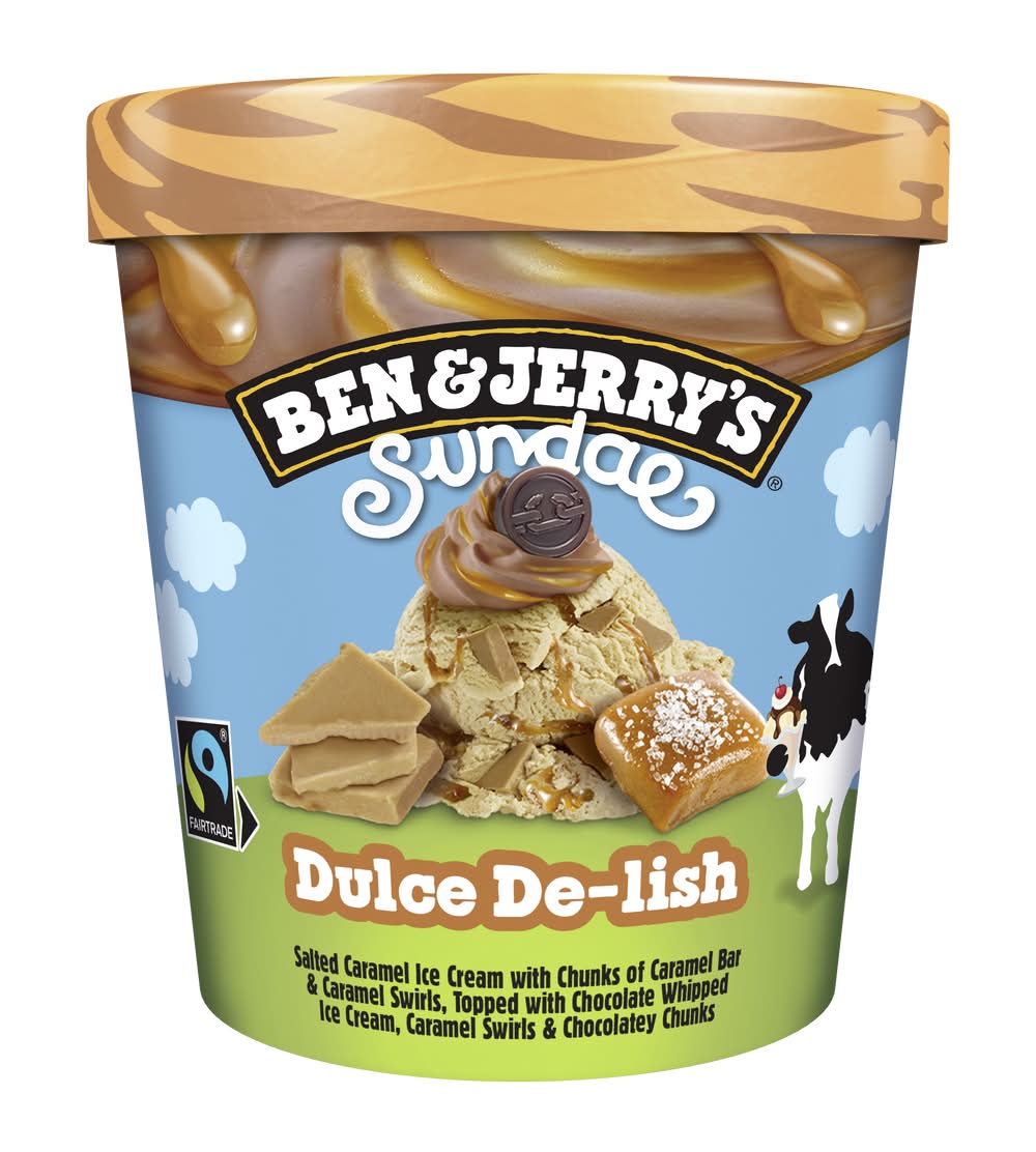 Ben & Jerry's - Glace sundae dulce de-lish (350g)