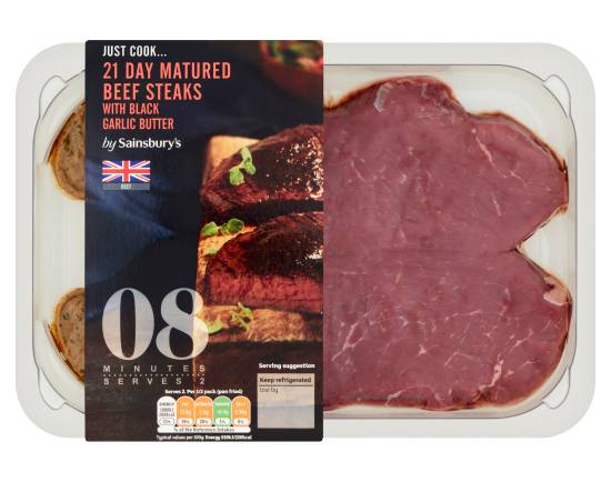 Sainsbury's 21 Day Matured British Beef Steaks (300g)