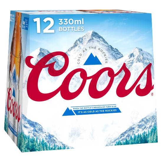 Coors Lager Beer (12 x 330ml)