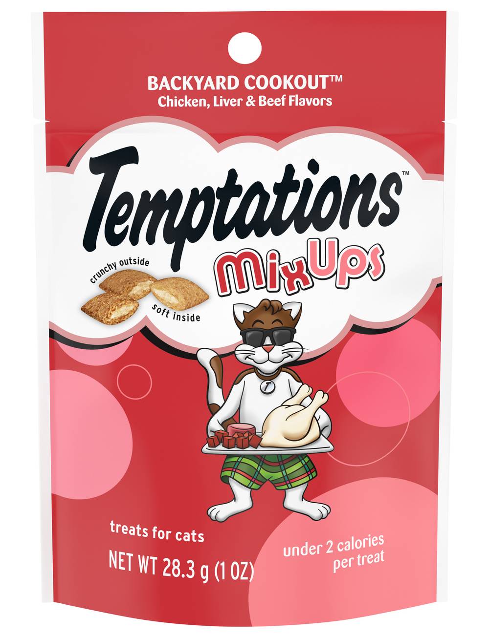 Temptations Mix Ups Backyard Cookout Treats For Cats, Assorted (1 oz)