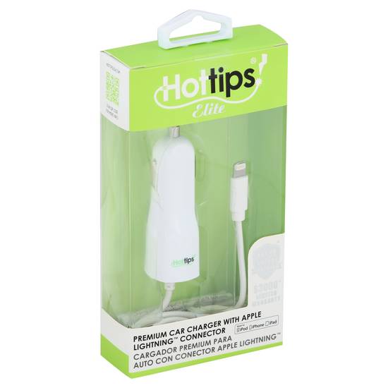 Hot Tips Car Charger With Apple Lightning Connector (10 oz)