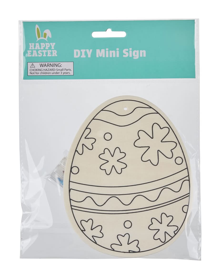 Happy Easter Diy Mini Wood Sign Assorted