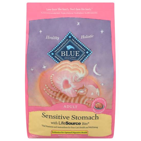 Blue Buffalo Sensitive Stomach Lifesource Bits Adult Cat Food