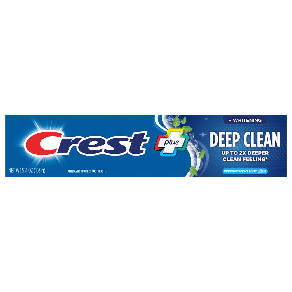 Crest Complete Plus Deep Clean Whitening Effervescent Mint Toothpaste