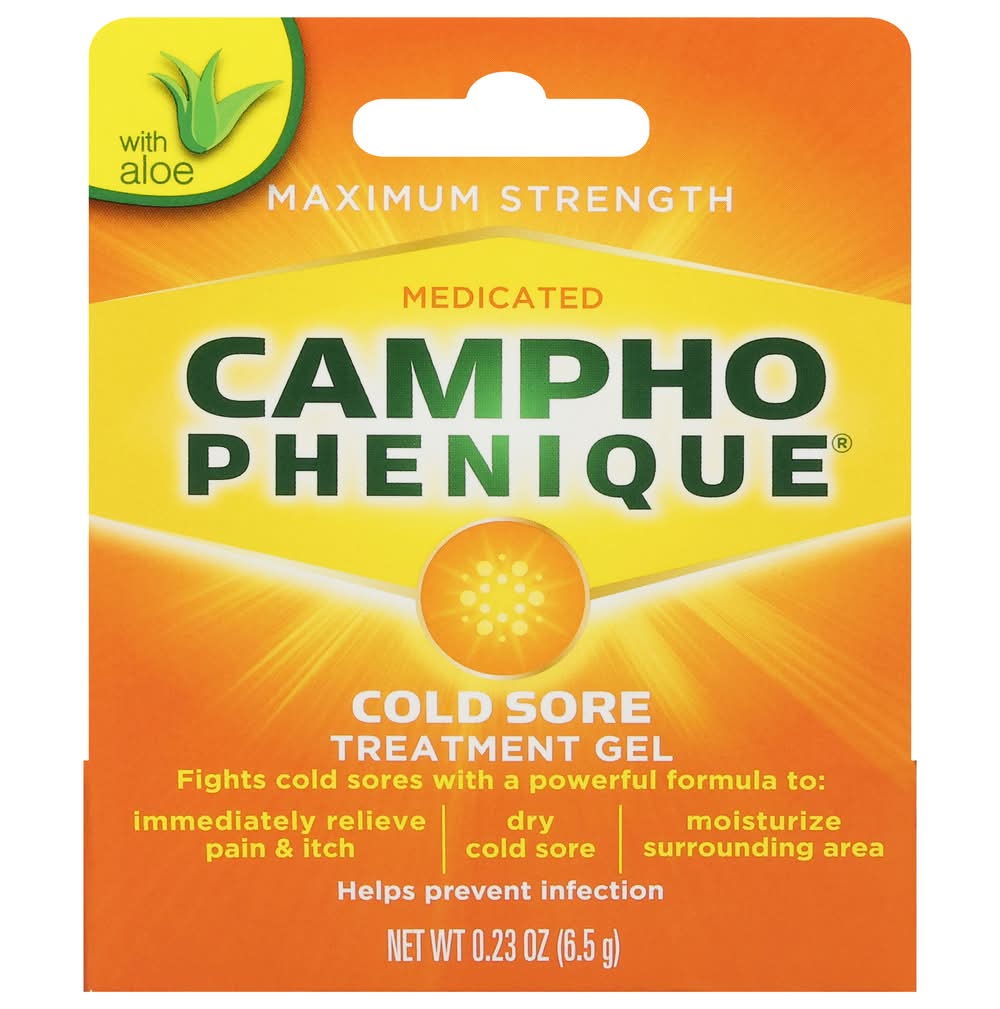 Campho-Phenique Medicated Maximum Strength Cold Sore Treatment Gel (0.23 oz)