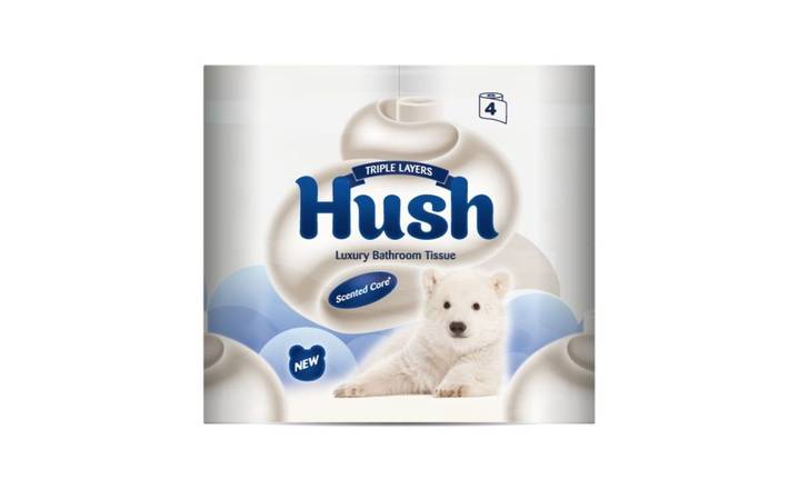 Hush Toilet Tissue 3 Ply 4 rolls (386369)