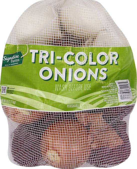 Order Signature Farms · Tri Color Onions (5 lbs) food online from Safeway store, Eureka on bringmethat.com