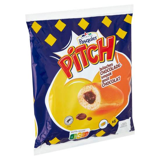 Brioche Pasquier Pitch Brioches Goût Chocolat 6 x 37.5 g