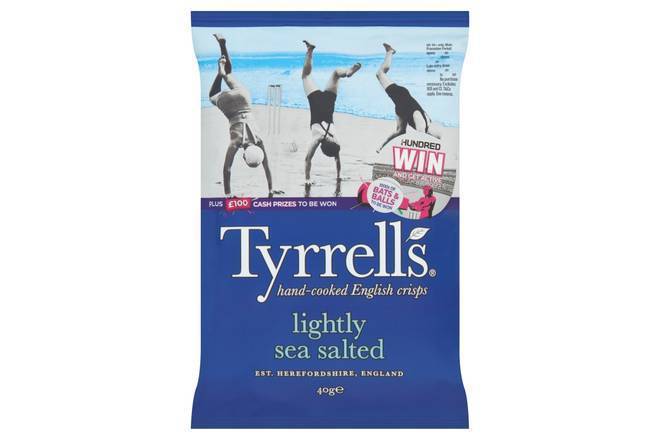 Tyrrells Lightly Sea Salted Crisps 40g