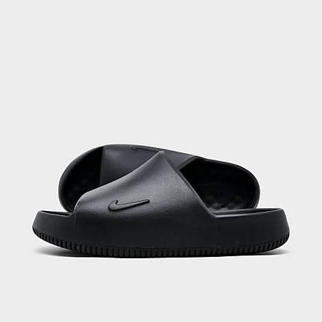 Nike Big Kids' Calm Slide Sandals, 6.0, Black