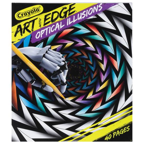 Crayola Art With Edge Optical Illusions Coloring Book