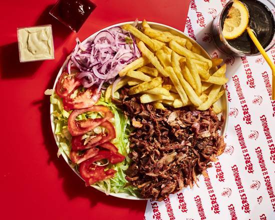 Assiette Kebab et Frites