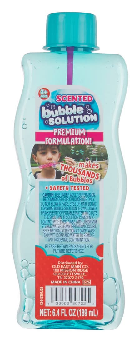 Scented Bubble Solution 6.4 Fl Oz Assorted