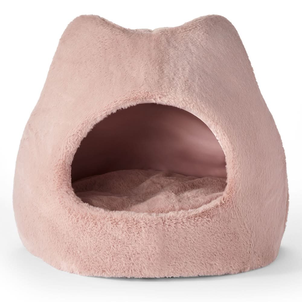 Bailey & Bella Meow Dusty Rose Chalet Cat Bed, 1 ea