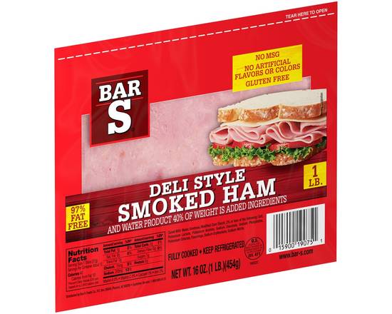 Bar-S · Deli Style Smoked Ham (16 oz)