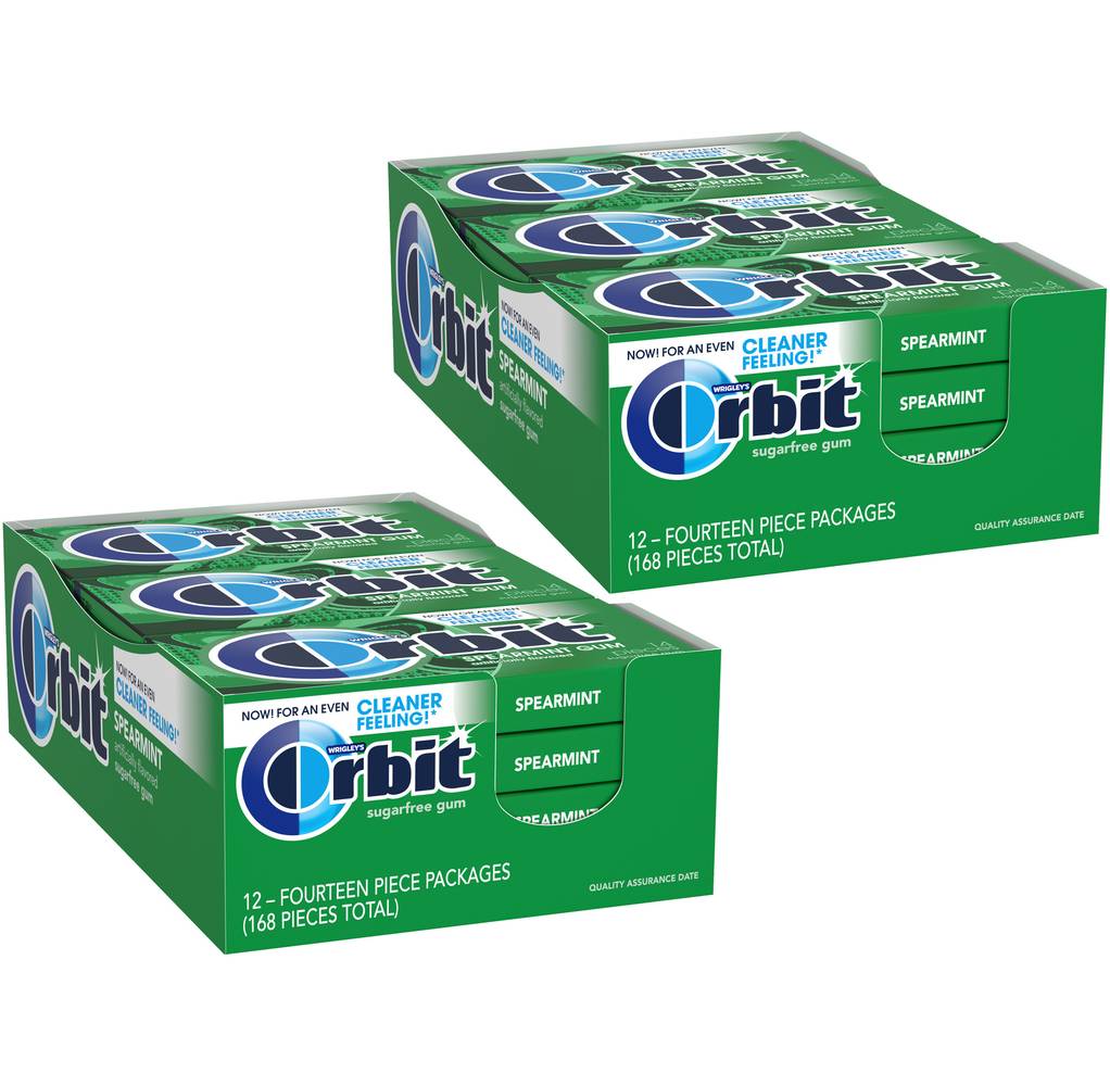 Orbit Wrigley's Sugar Free Gum, Spearmint (14 ct)