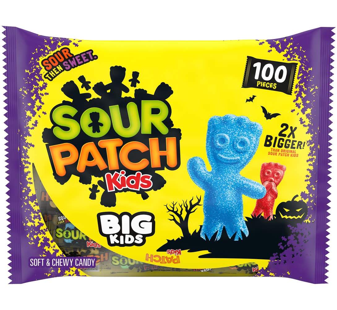 Sour Patch Kids Big Kids Soft & Chewy Candy (1.19 lbs, 100 ct)