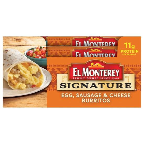 El Monterey Signature Egg Sausage & Cheese Burrito