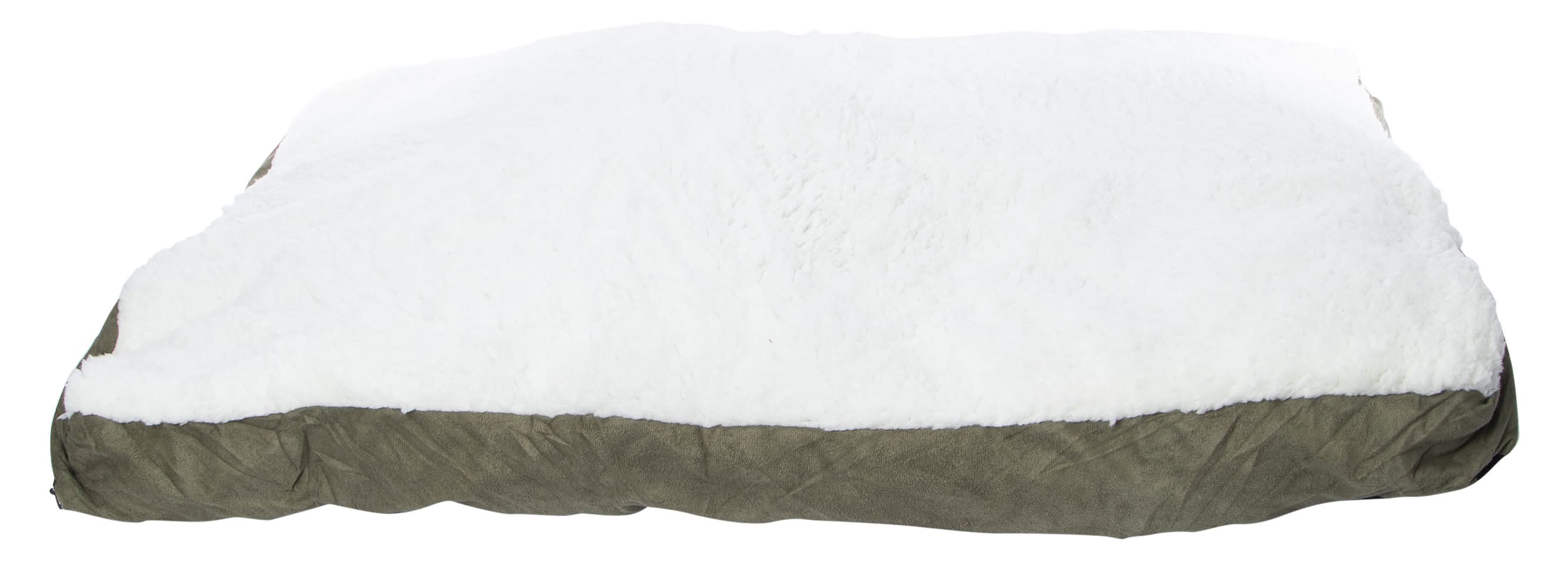 Large Fleece Pet Bed Pillow 36in X 24in Green
