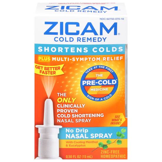 Zicam Cold Remedy No Drip Nasal Spray (0.5 fl oz)