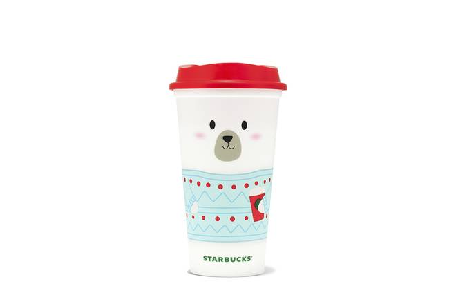 Hot Cup Reusable Polar Knit 16Oz