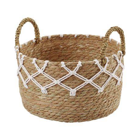 Hometrends Décor Basket (12x11 inch/white)