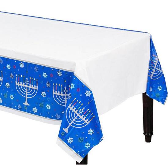Eight Happy Nights Plastic Table Cover