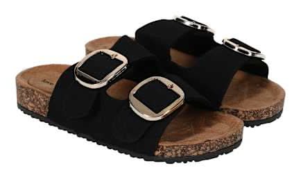 Juniors Suede Sandals W8 Black
