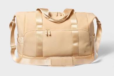 All In Motion Faux Neoprene Weekender Bag, Tan