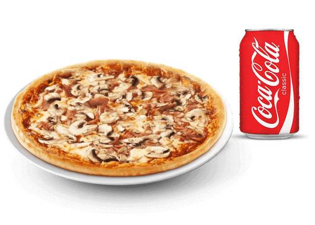 Menu Solo (1 pizza , 1 Coca-Cola 33 cL)🍕🥤